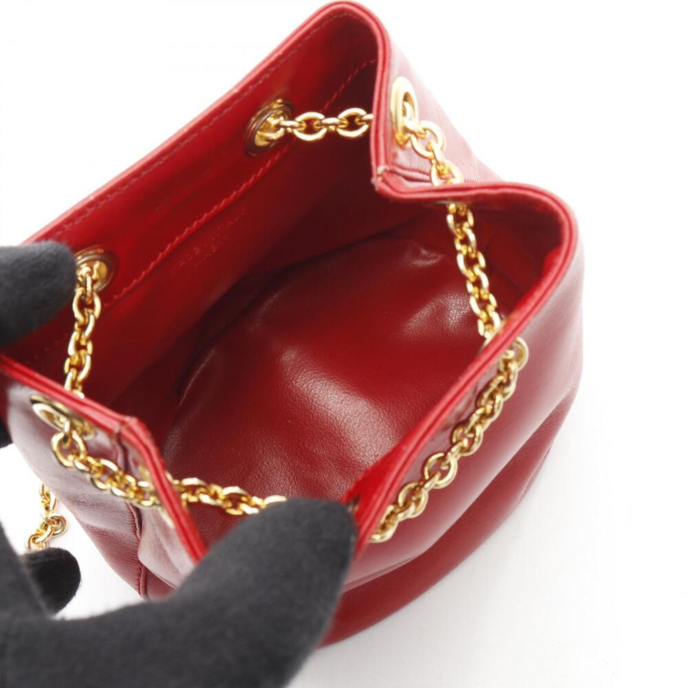 Celine Shoulder Bag Leather Red - Picture 3 of 8